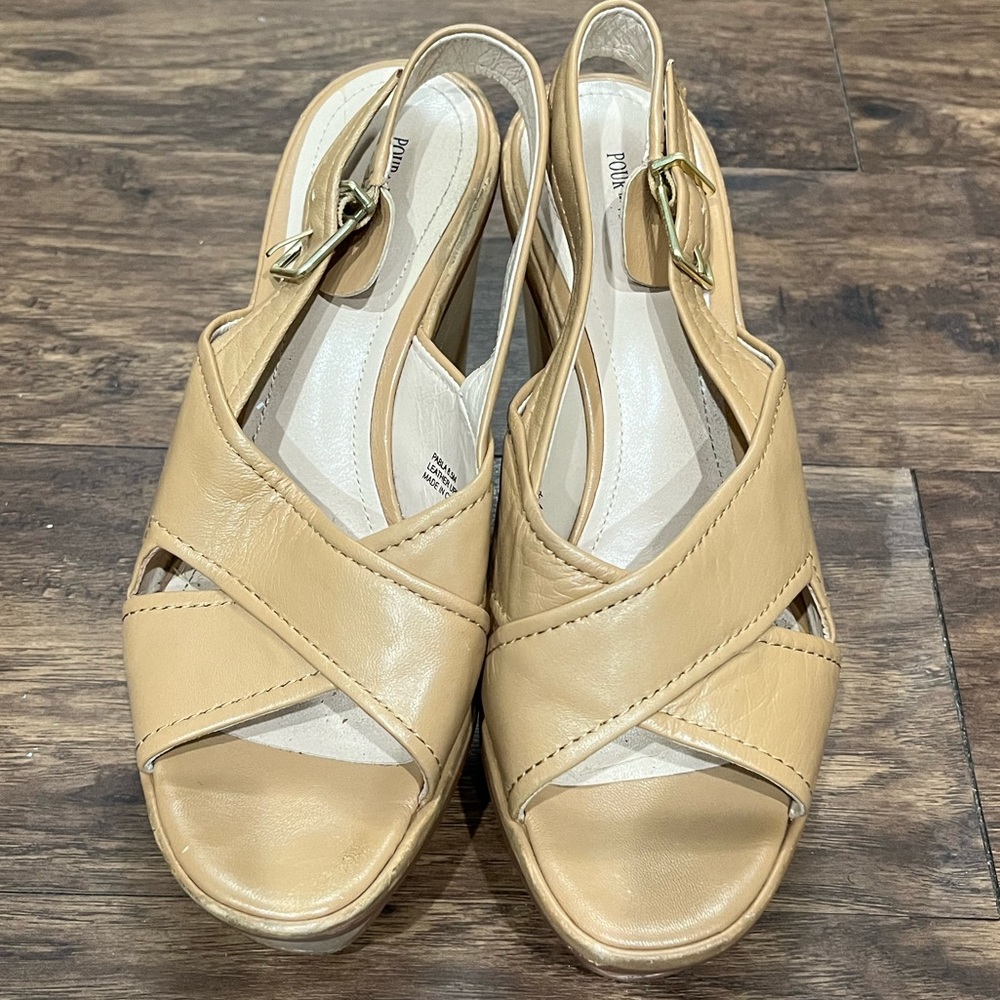 Pour La Victoire‎ Tan Sandals Sz. 8.5